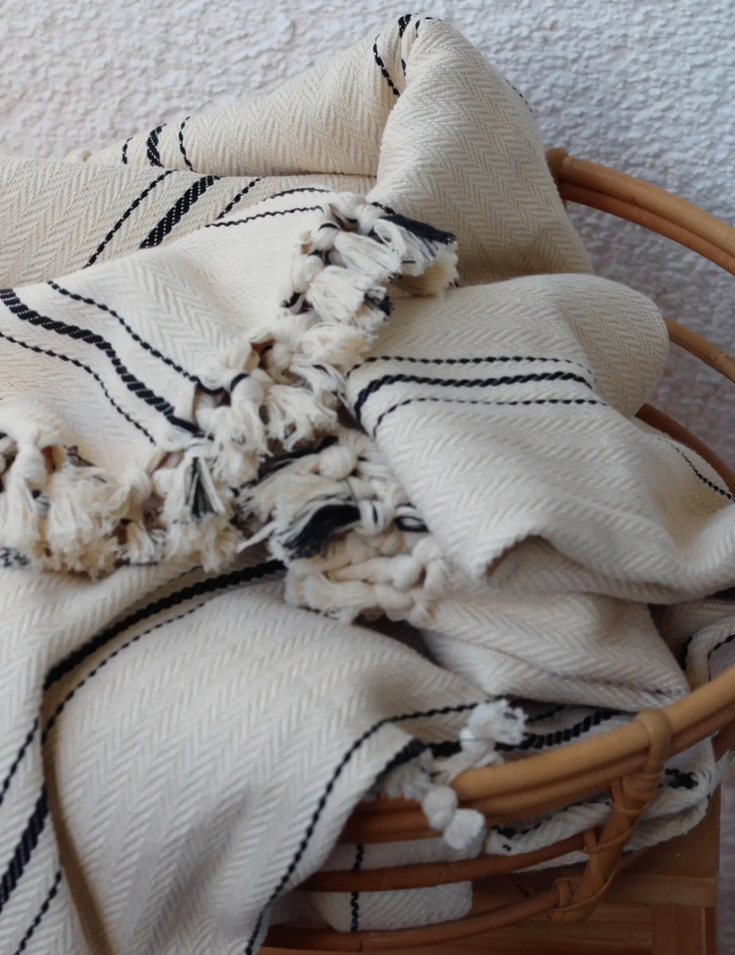 Mia Throw Blanket - 100% Pure Turkish Cotton
